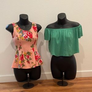 Bundle of two summer crop top size small